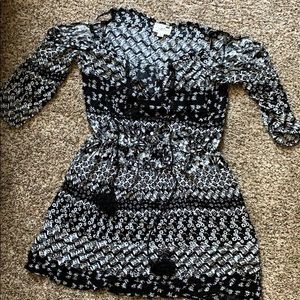 LA Hearts flowy open shoulder dress